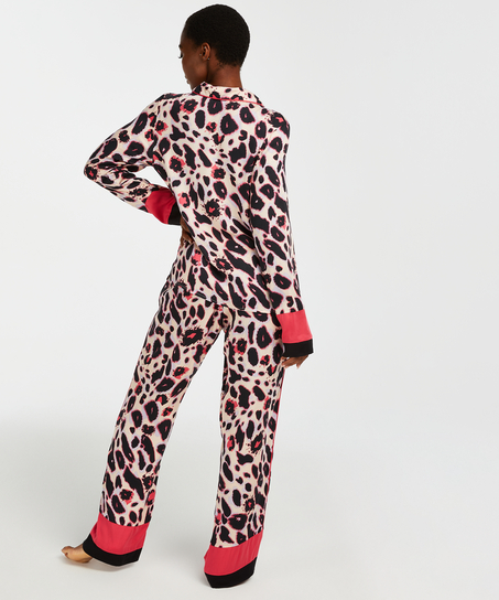 Duckie pysjamasjakke med lange ermer, Rosa