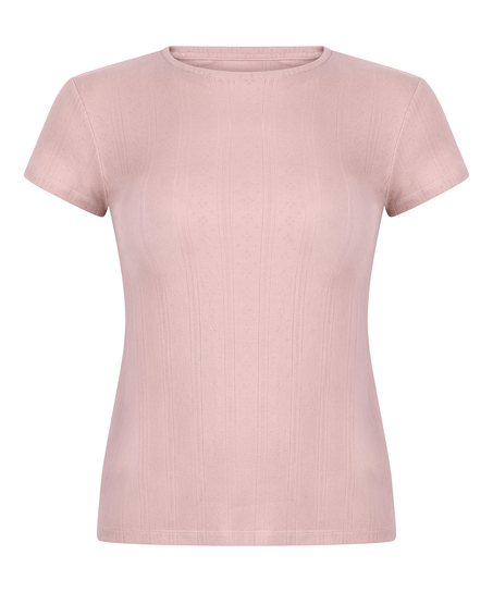 Pointelle topp, Rosa