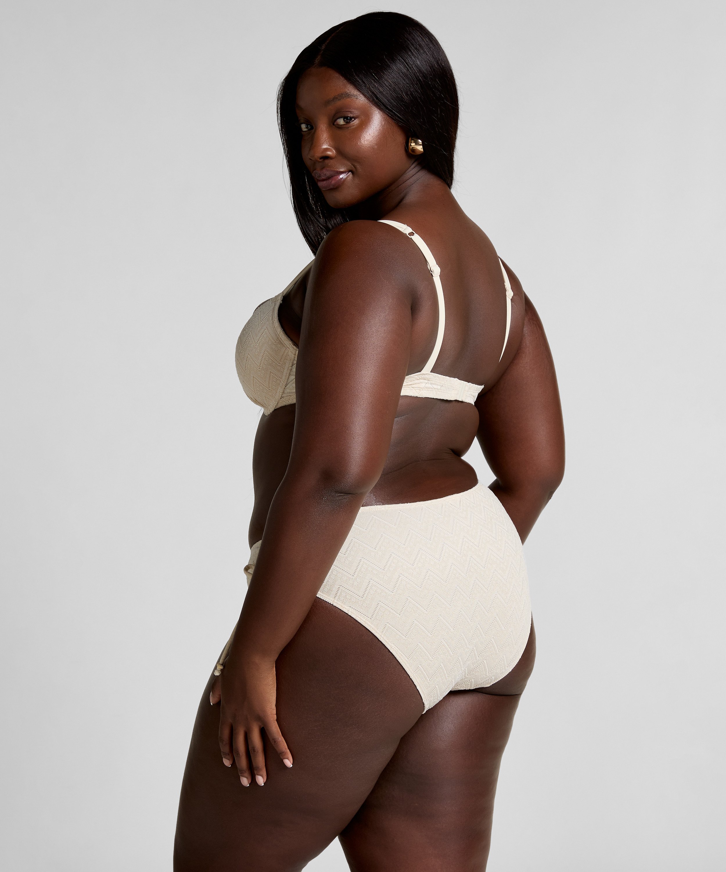 Bikiniunderdel Crochet, Hvit, main