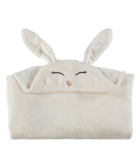 Winter Bunny Snuggle Blanket, Hvit