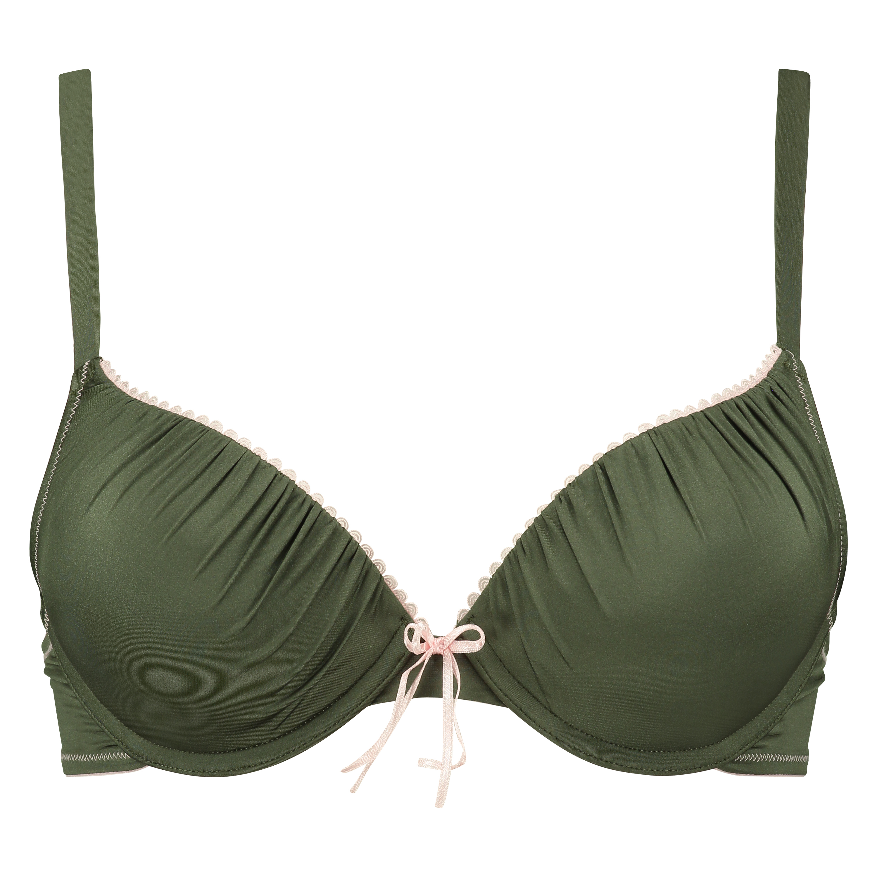 Padded underwired push-up bra Giselle, Grønn, main