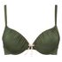 Padded underwired push-up bra Giselle, Grønn