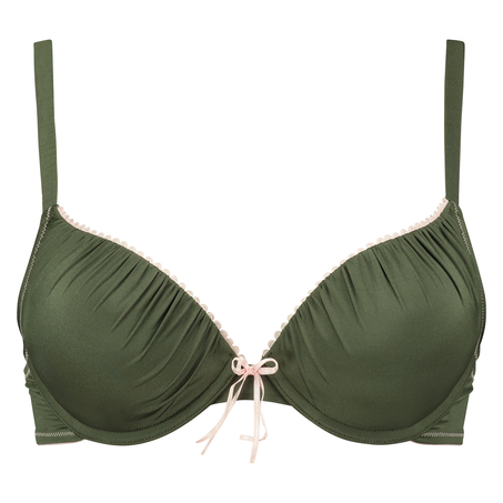 Padded underwired push-up bra Giselle, Grønn