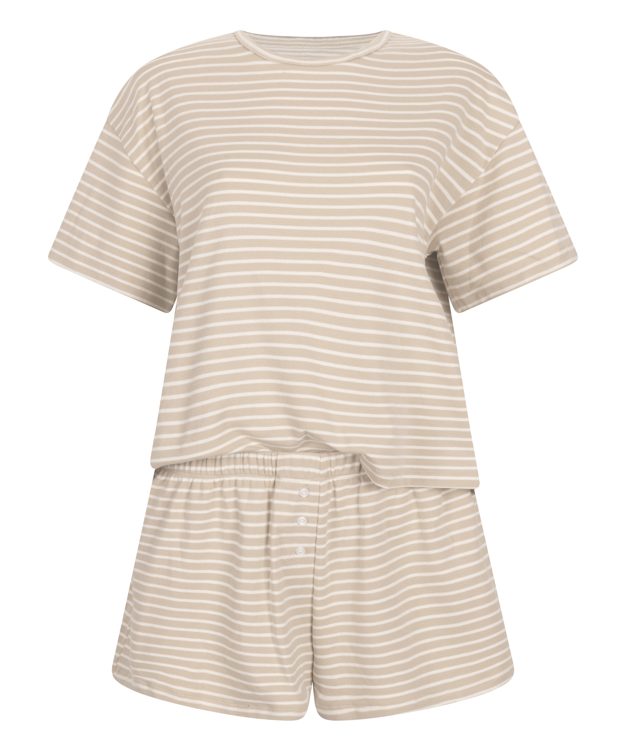 Pyjamasett Jersey, Beige