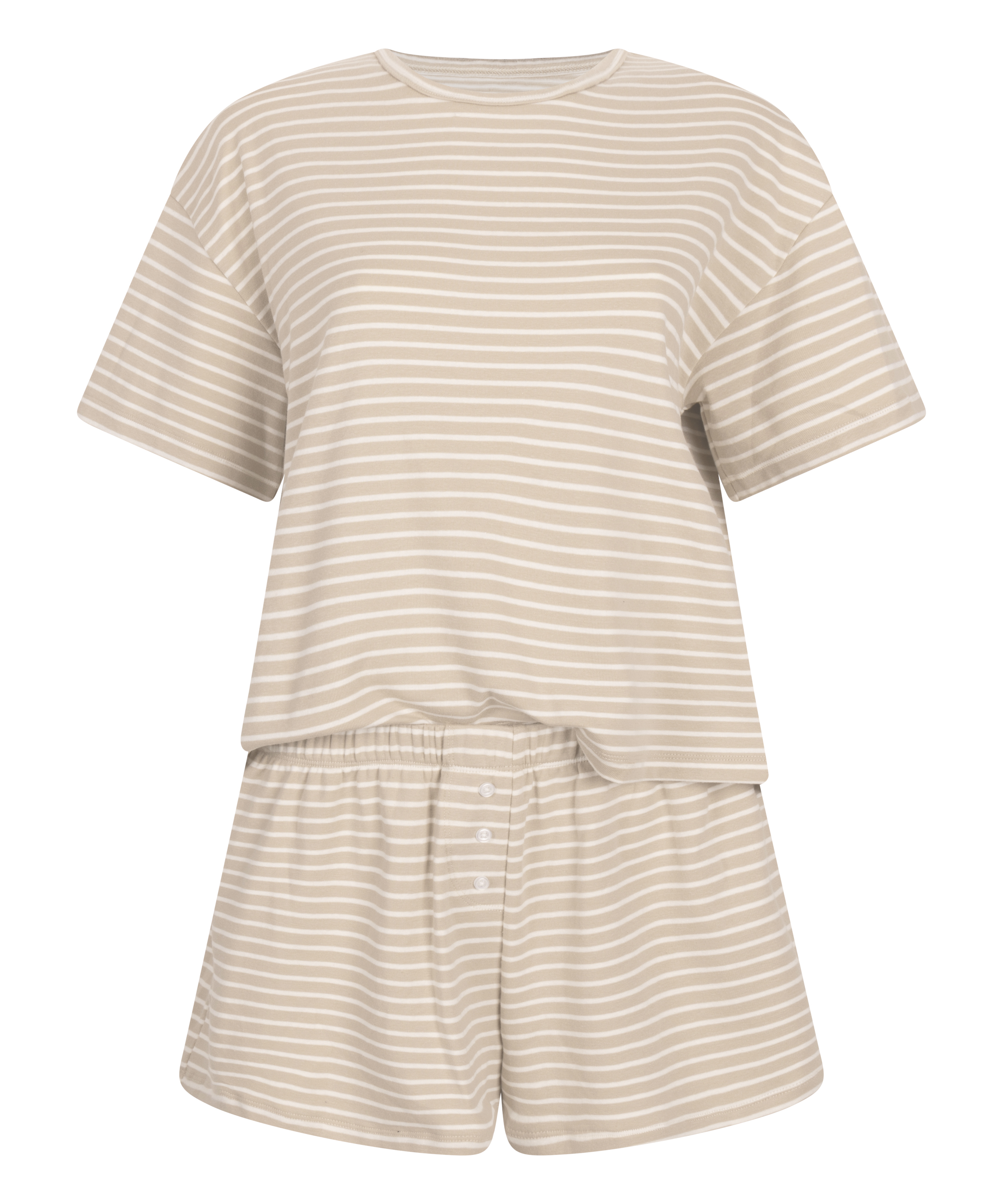 Pyjamasett Jersey, Beige, main