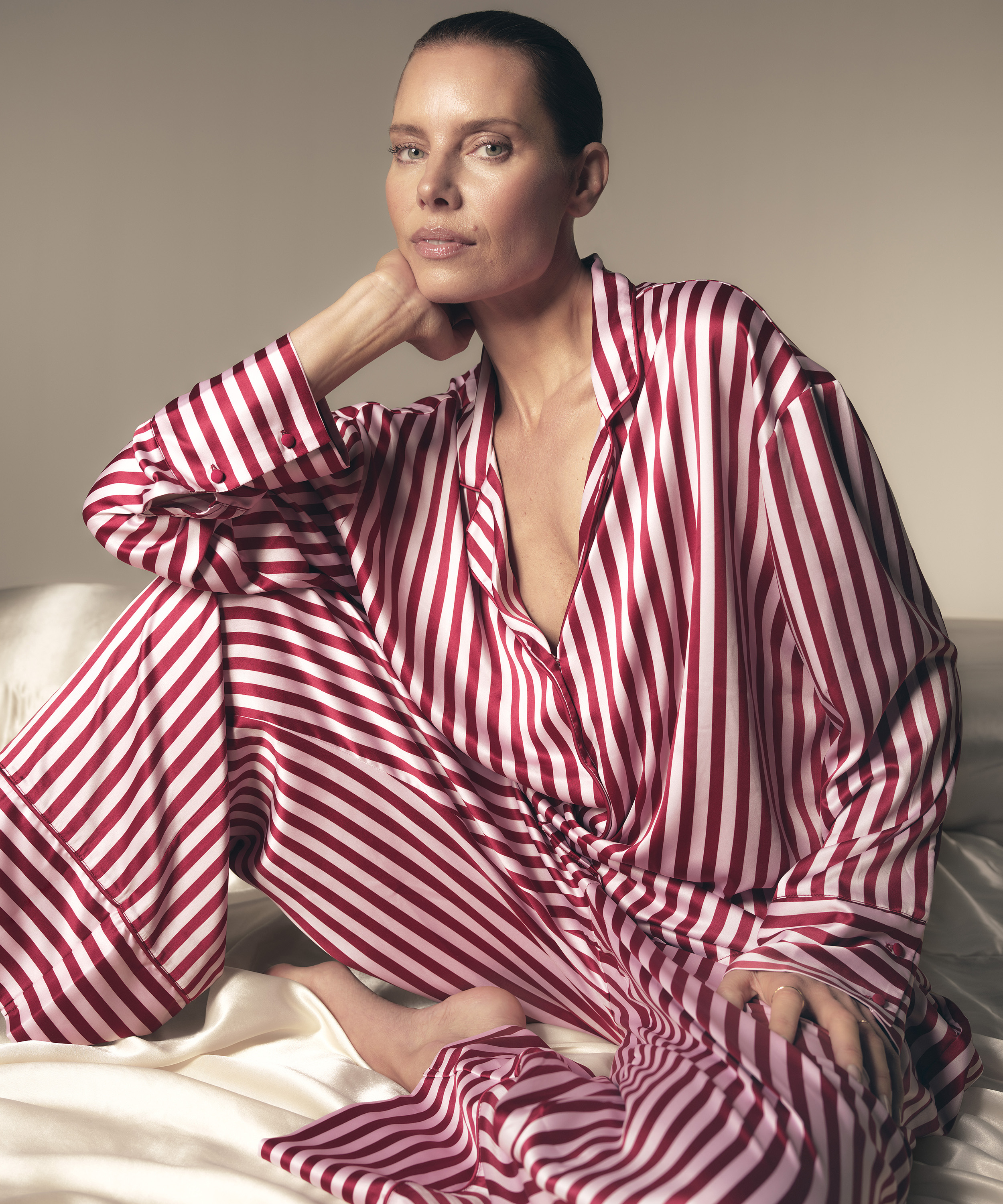 Satengbukser, Rosa, main