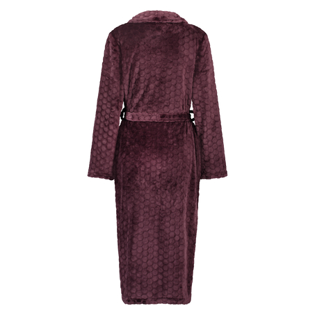 Langfleecet badekåpe, Rød