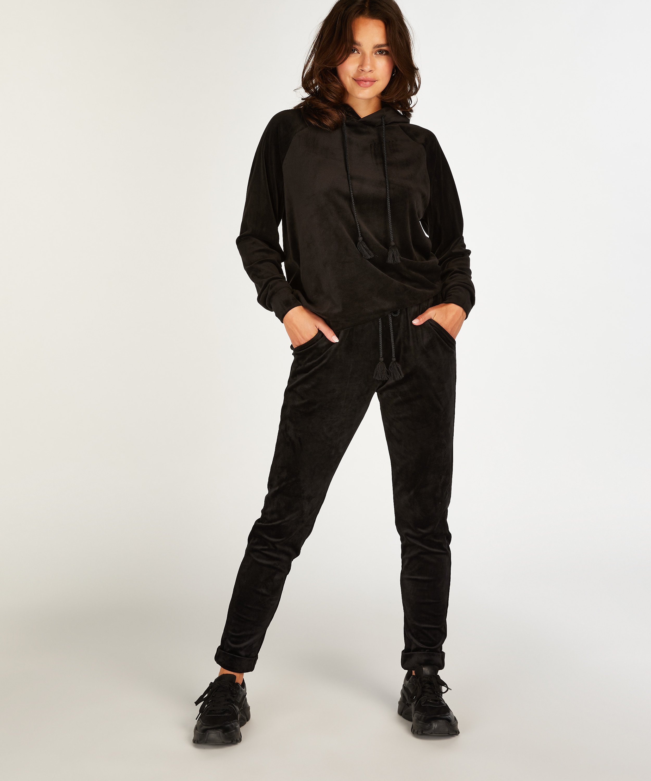 Topp Velours, Svart, main