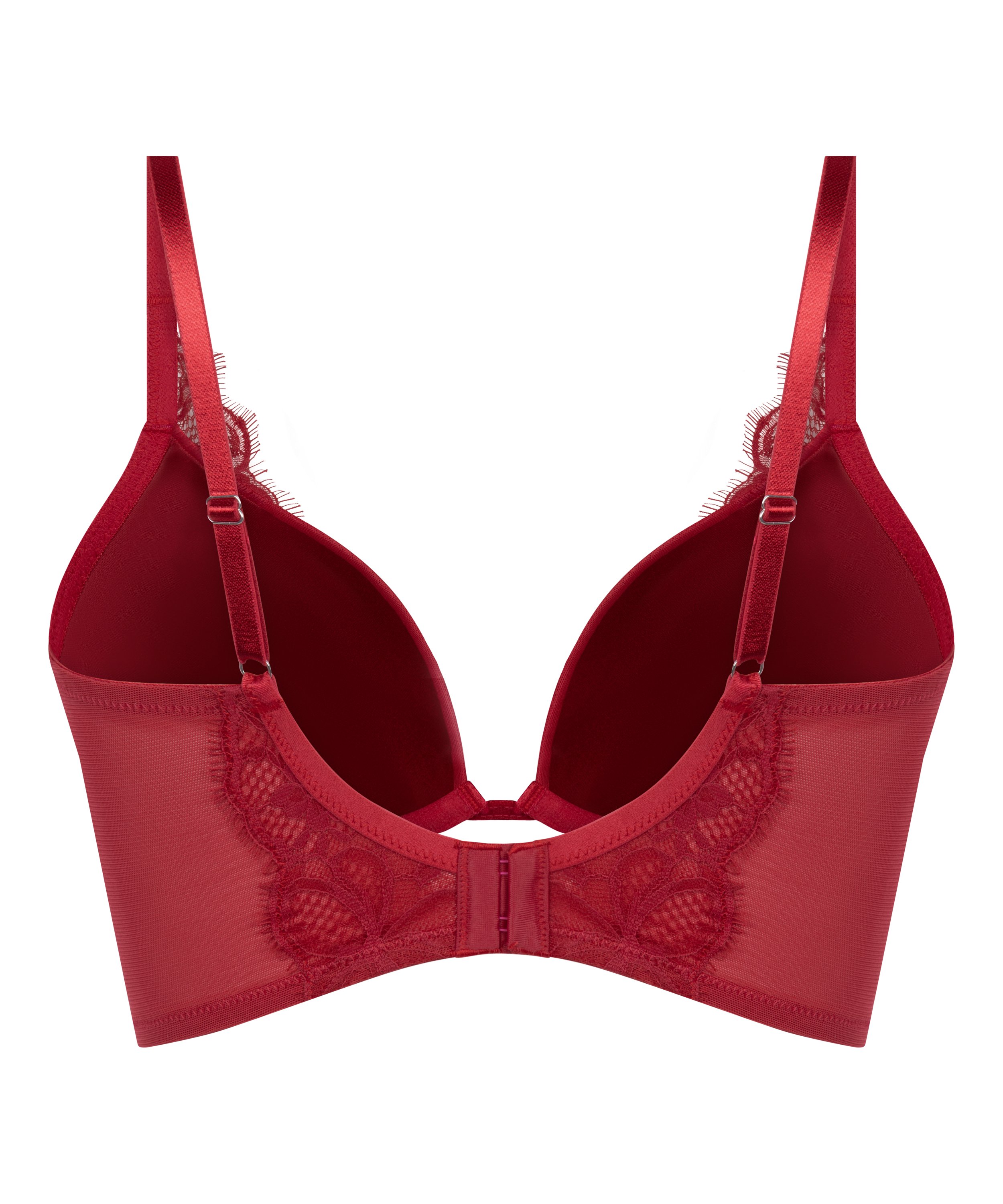 Marianna Push-Up Longline Bra, Rød, main
