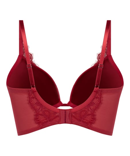 Marianna Push-Up Longline Bra, Rød