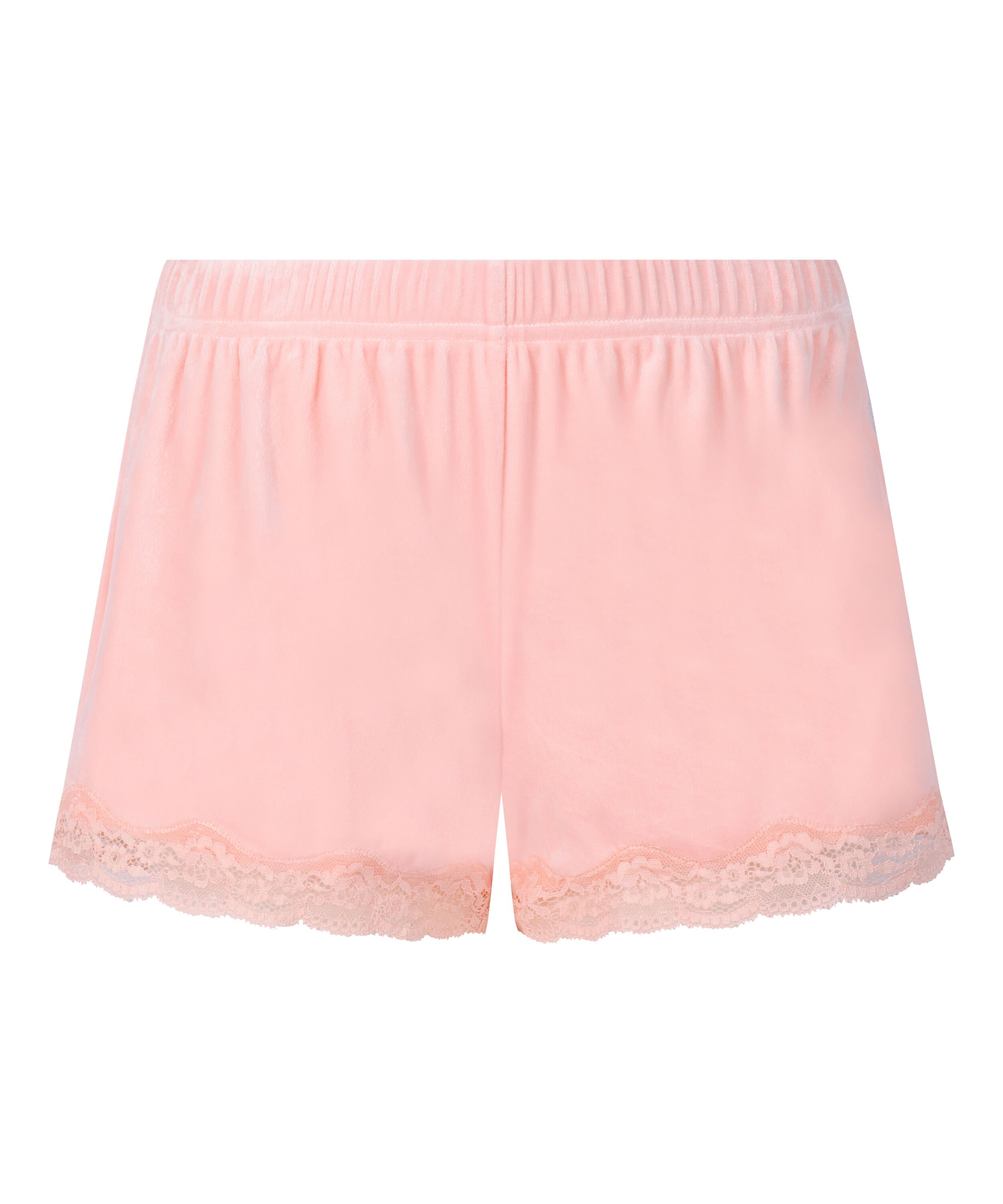 Shorts i blondevelur, Rosa