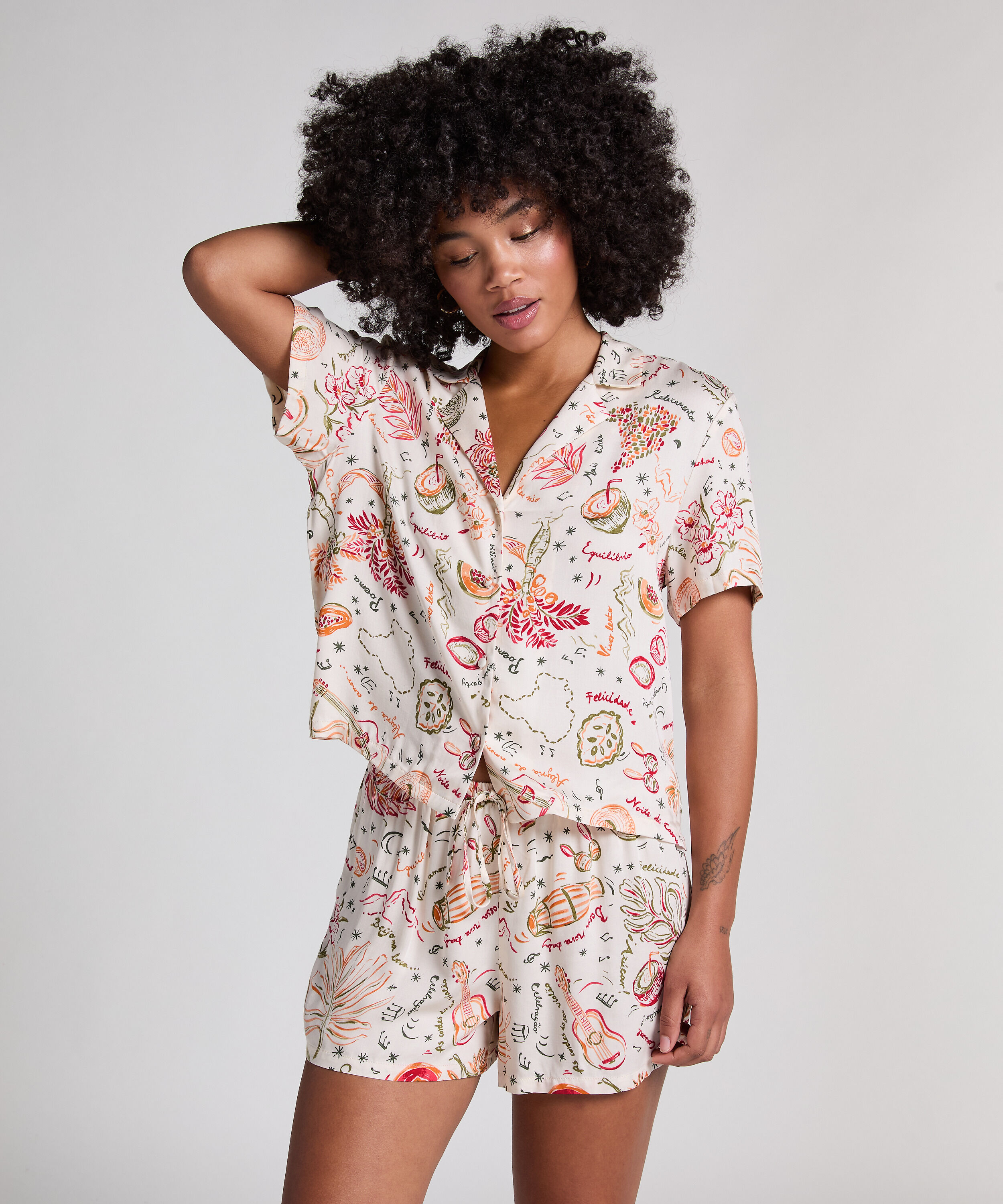 Satengshorts, Hvit Satengshorts, Hvit