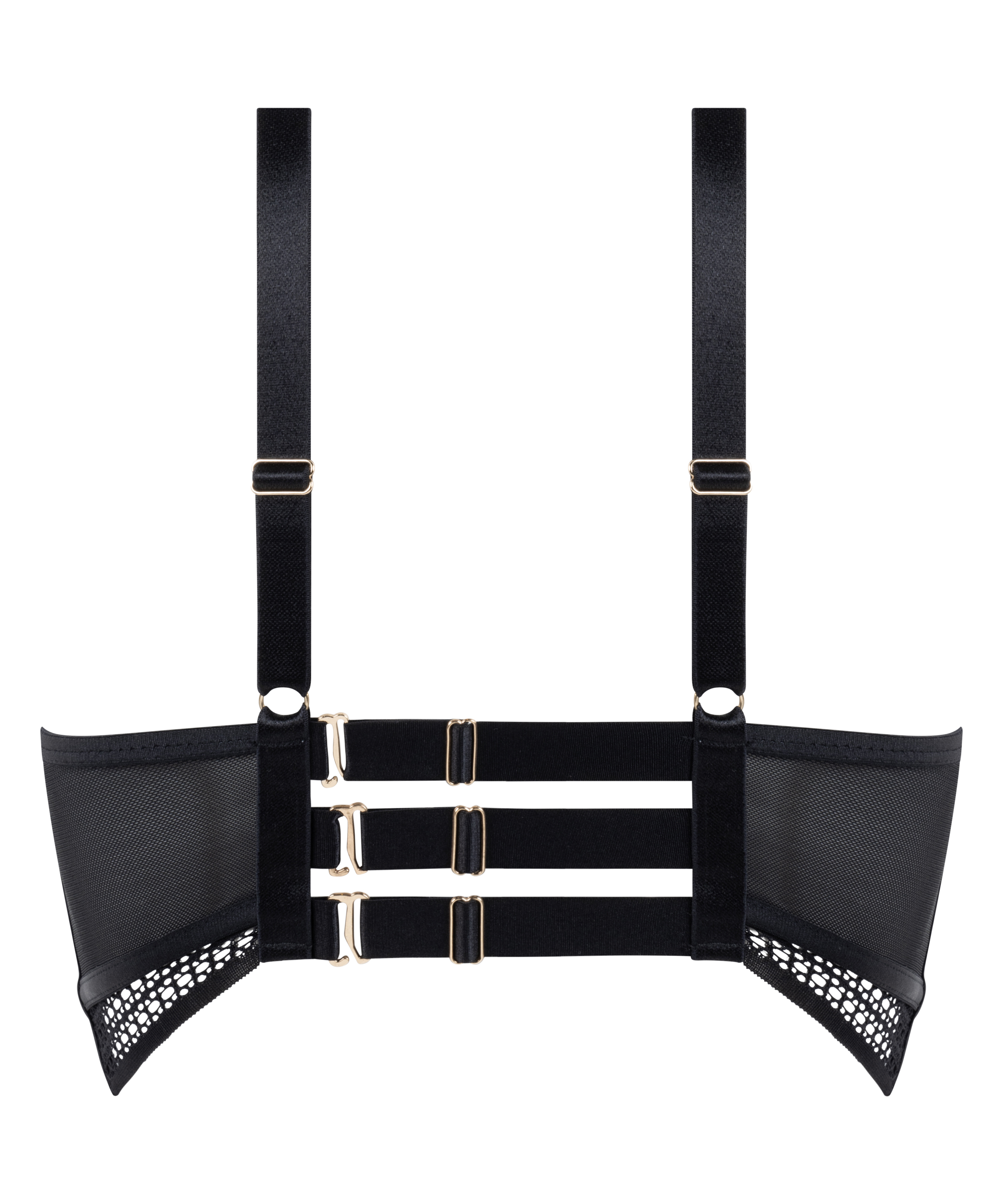 Langsk&aring;ret BH uten b&oslash;yler uten vattering Missy, Svart, main