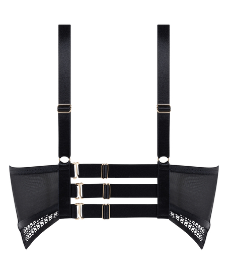 Langsk&aring;ret BH uten b&oslash;yler uten vattering Missy, Svart