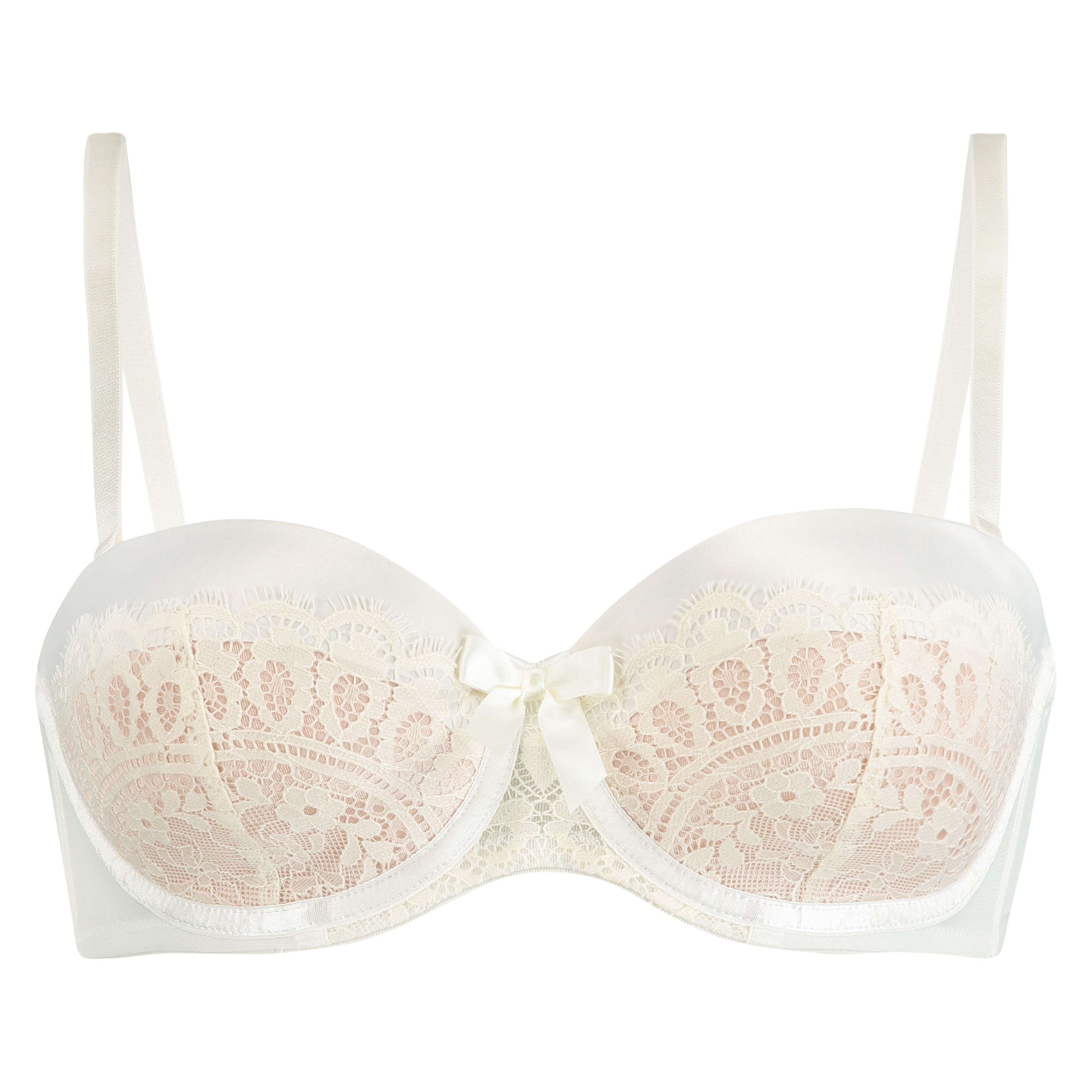 Delilah Padded Underwired Strapless Bra, Hvit, main