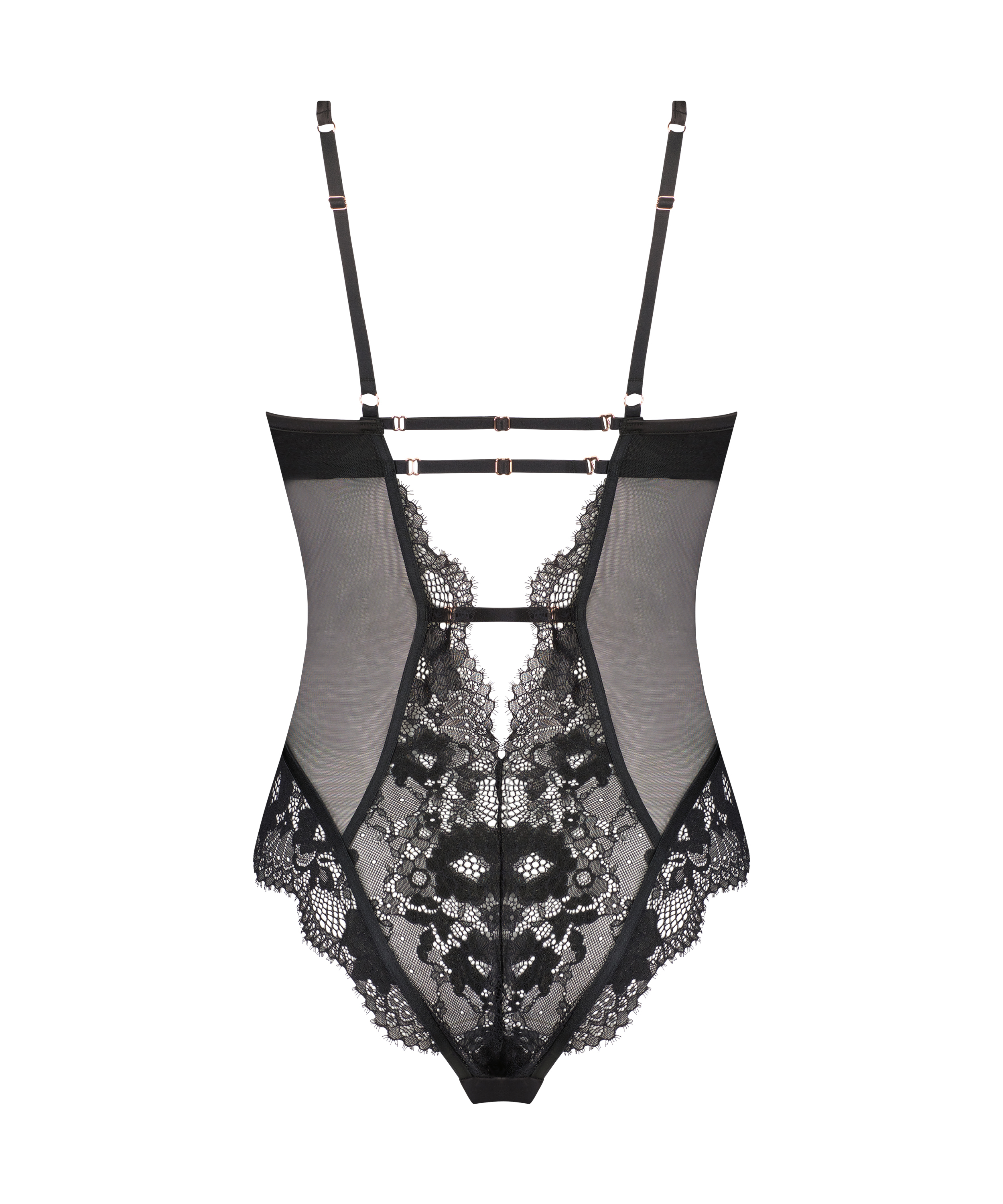 Gabrielle body med spiler, Svart, main