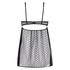 Bow Dotted Mesh Underwired Slip Dress, Svart