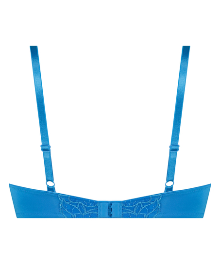 Uvattert bh med bøyle longline Anya, Blå