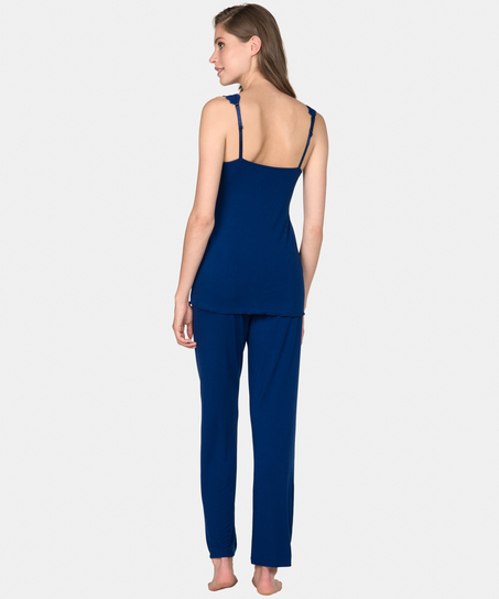 Modal pyjamassett i blonde, Bl&aring;