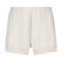 Lace shorts, Beige