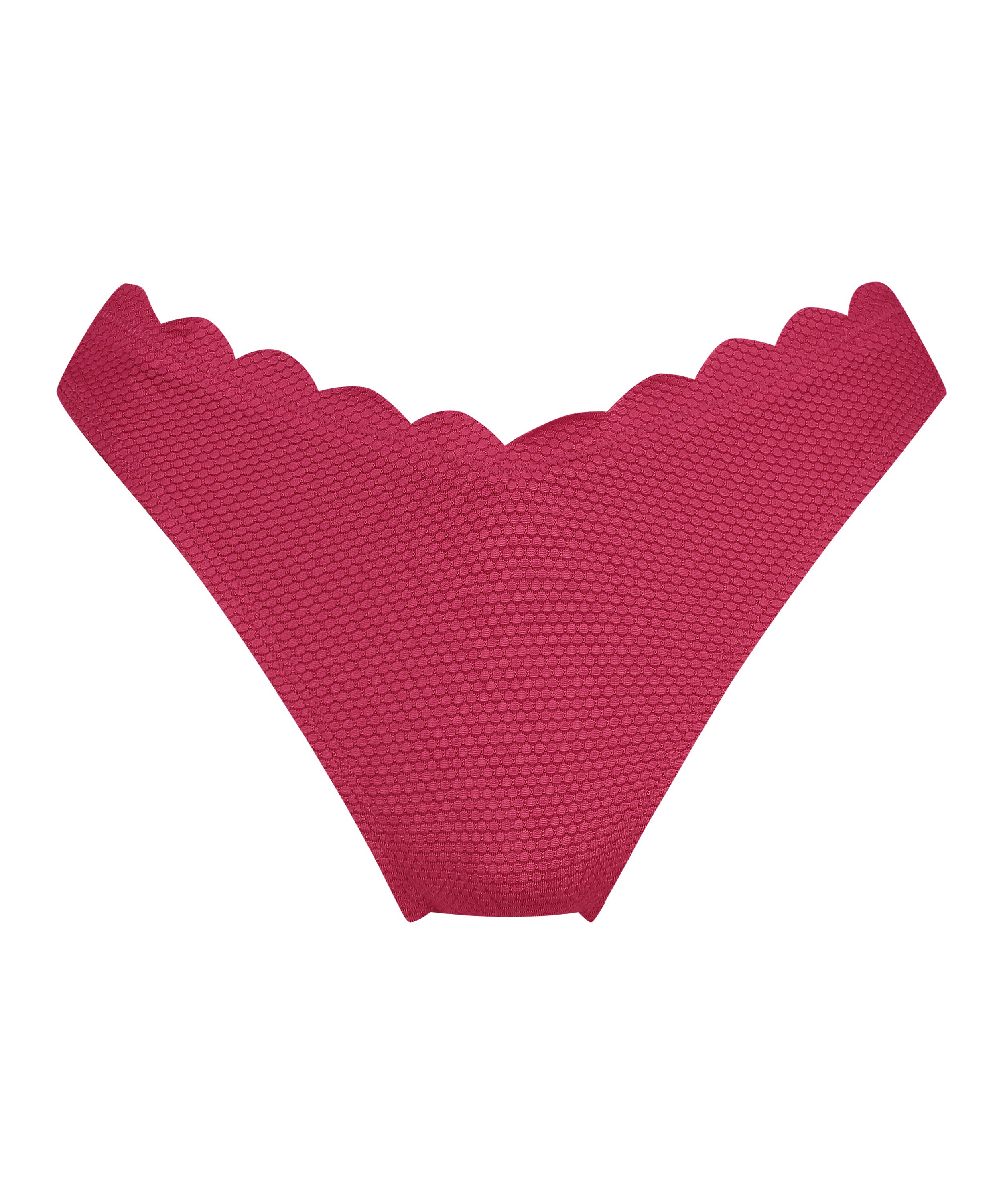 Høykuttet Bikini Underdel Scallop, Rosa, main
