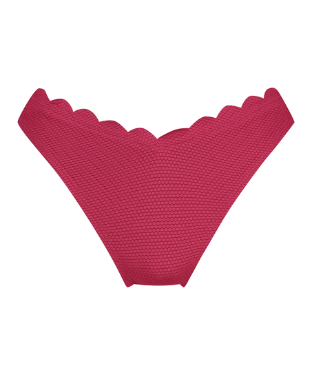 Høykuttet Bikini Underdel Scallop, Rosa