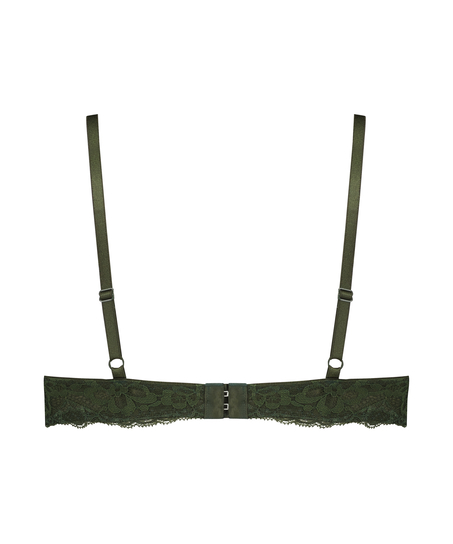 ﻿Vattert bh med bøyle Marine, Grønn