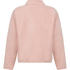 Topp med halv glidel&aring;s og sporty fleece, Rosa