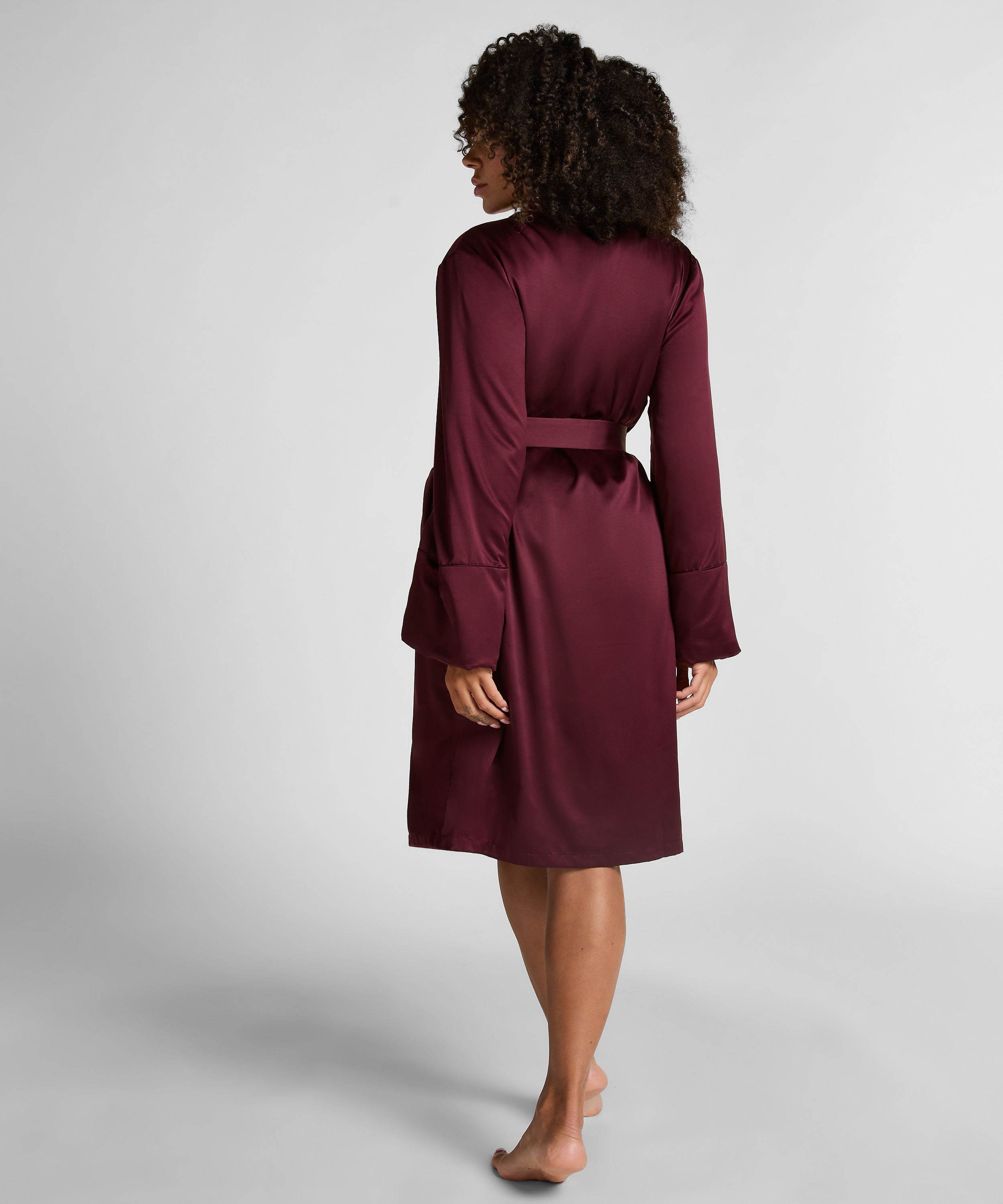 Satin fleece badek&aring;pe, Lilla, main