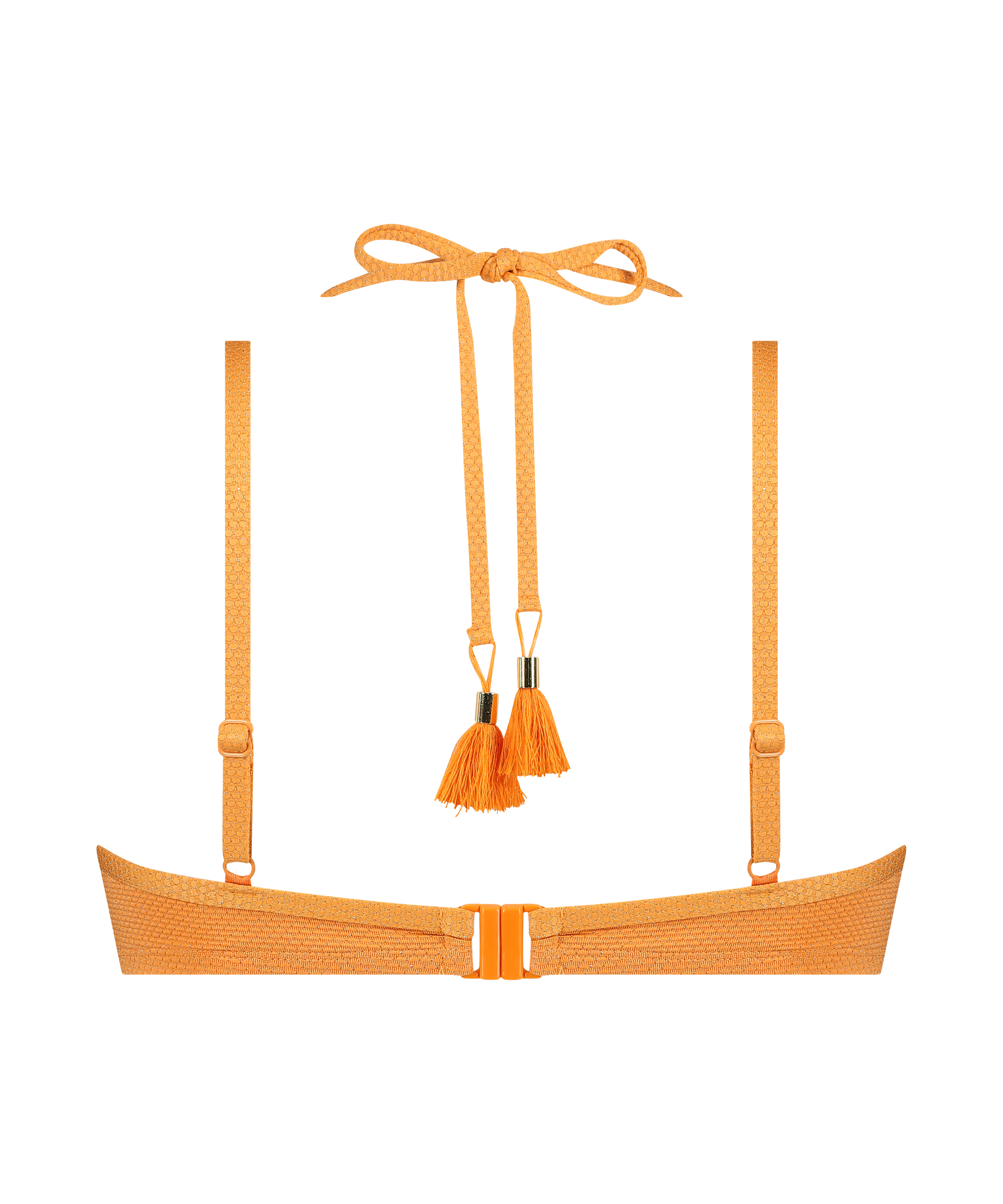 Bikinitopp Scallop Lurex, Oransje, main