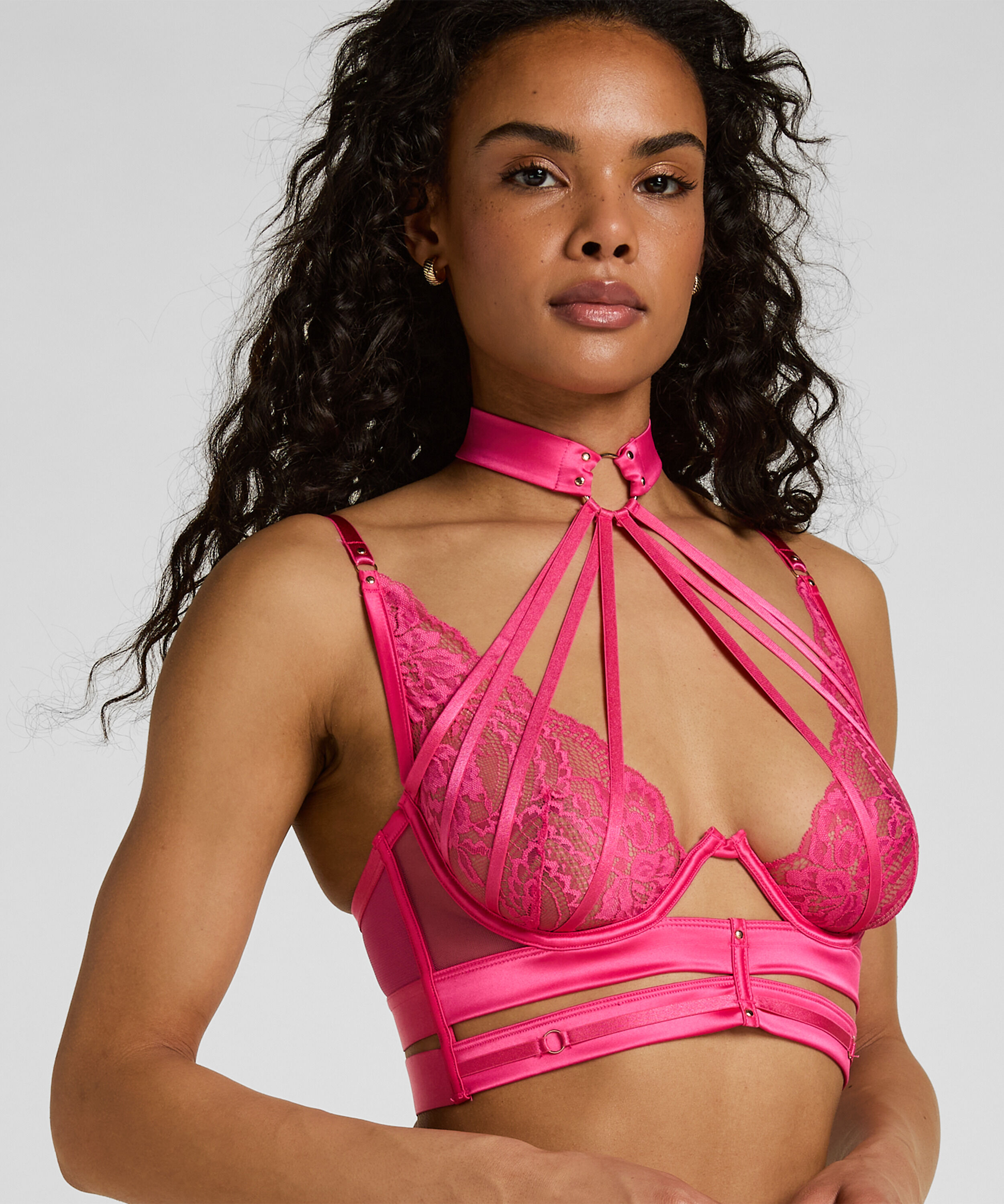 Emmeline Longline upolstret spile-BH, Rosa