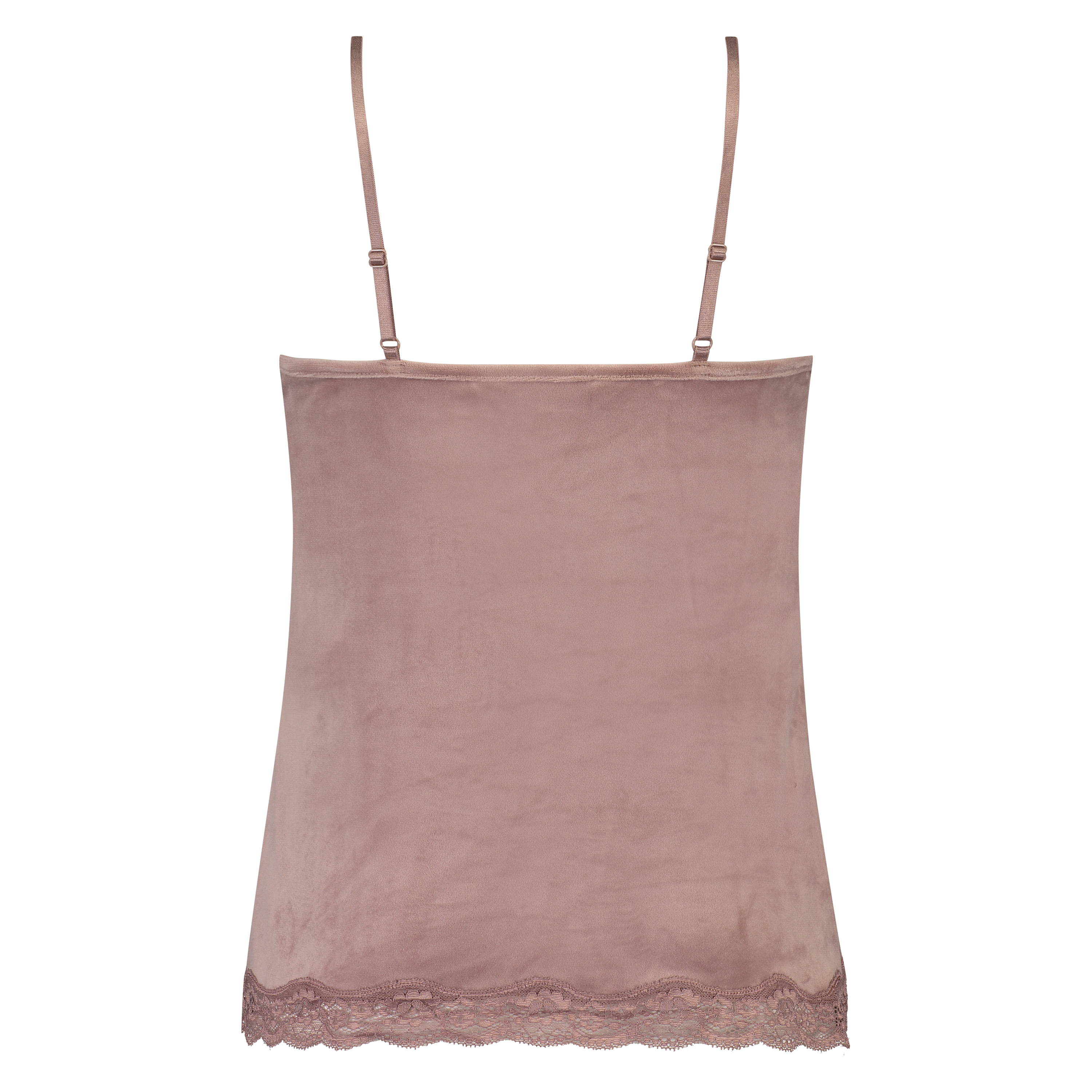 Cami-topp Velours Lace, Rosa, main