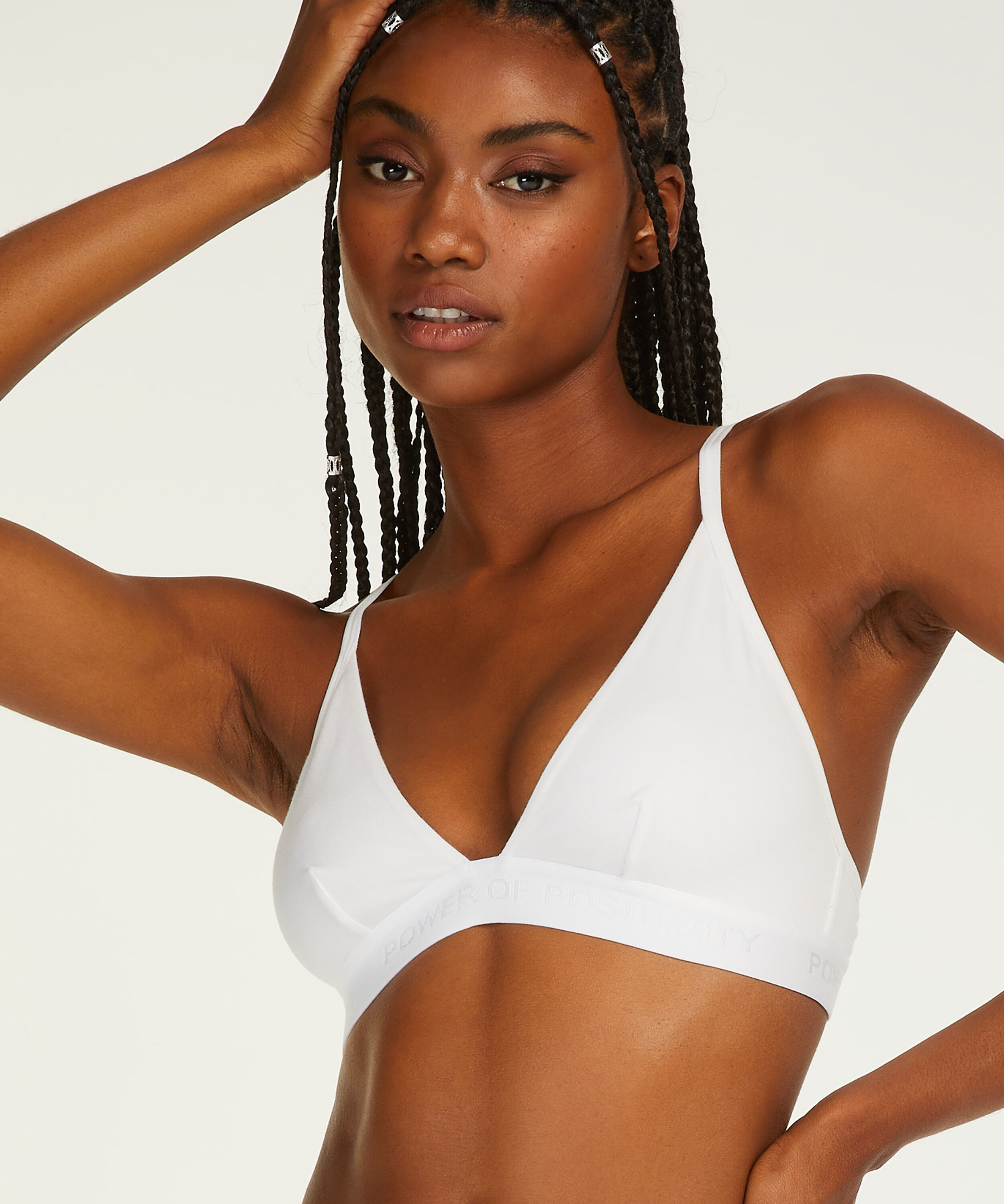 Cutie triangle bralette, Hvit