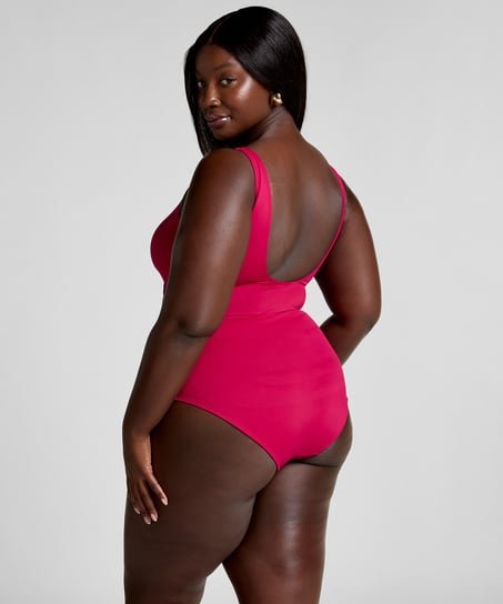 Badedrakt Shaping Shell Mesh, Rosa