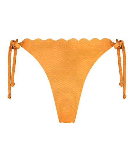 Cheeky Tanga Bikini Underdel Scallop Lurex, Oransje