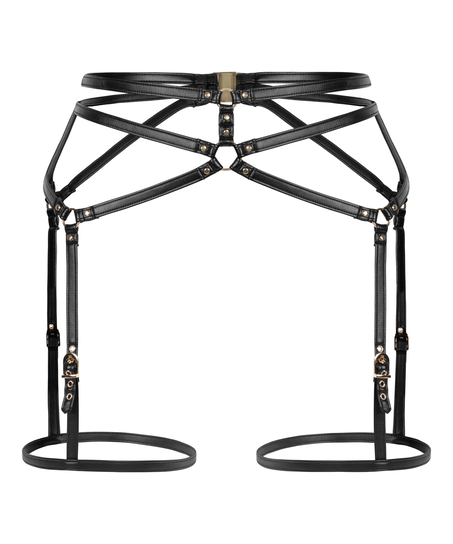 Private Sele i imitert skinn, Svart