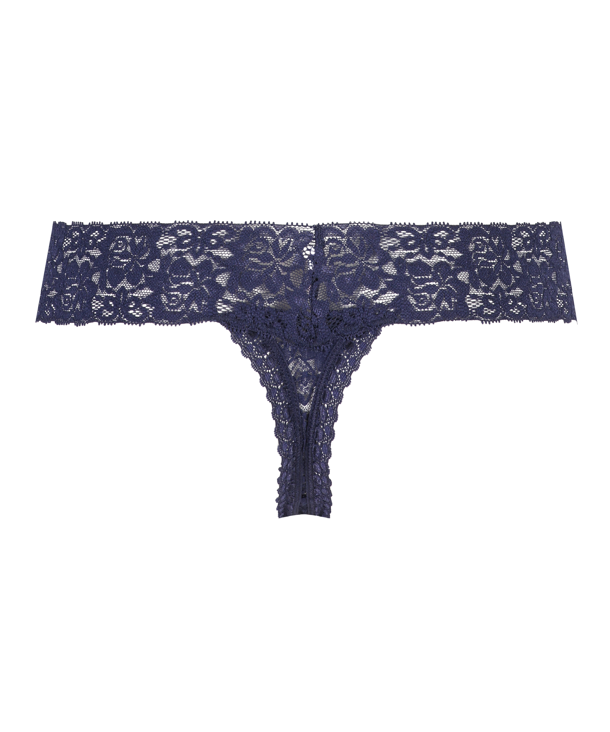 Floral lace g-streng, Bl&aring;, main