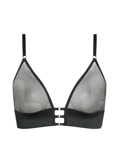 Bralette Mesh Essentials, Svart