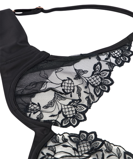 Upolstret BH med b&oslash;yle Inga, Svart