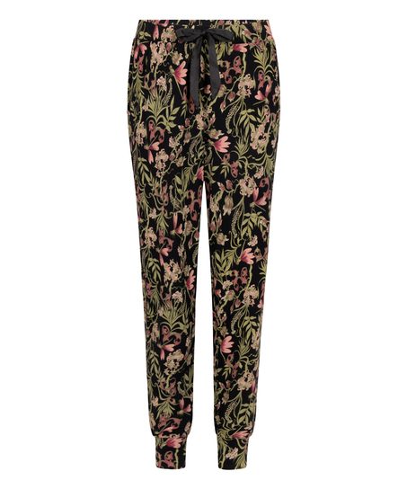 Pyjamabukser Jersey, Svart