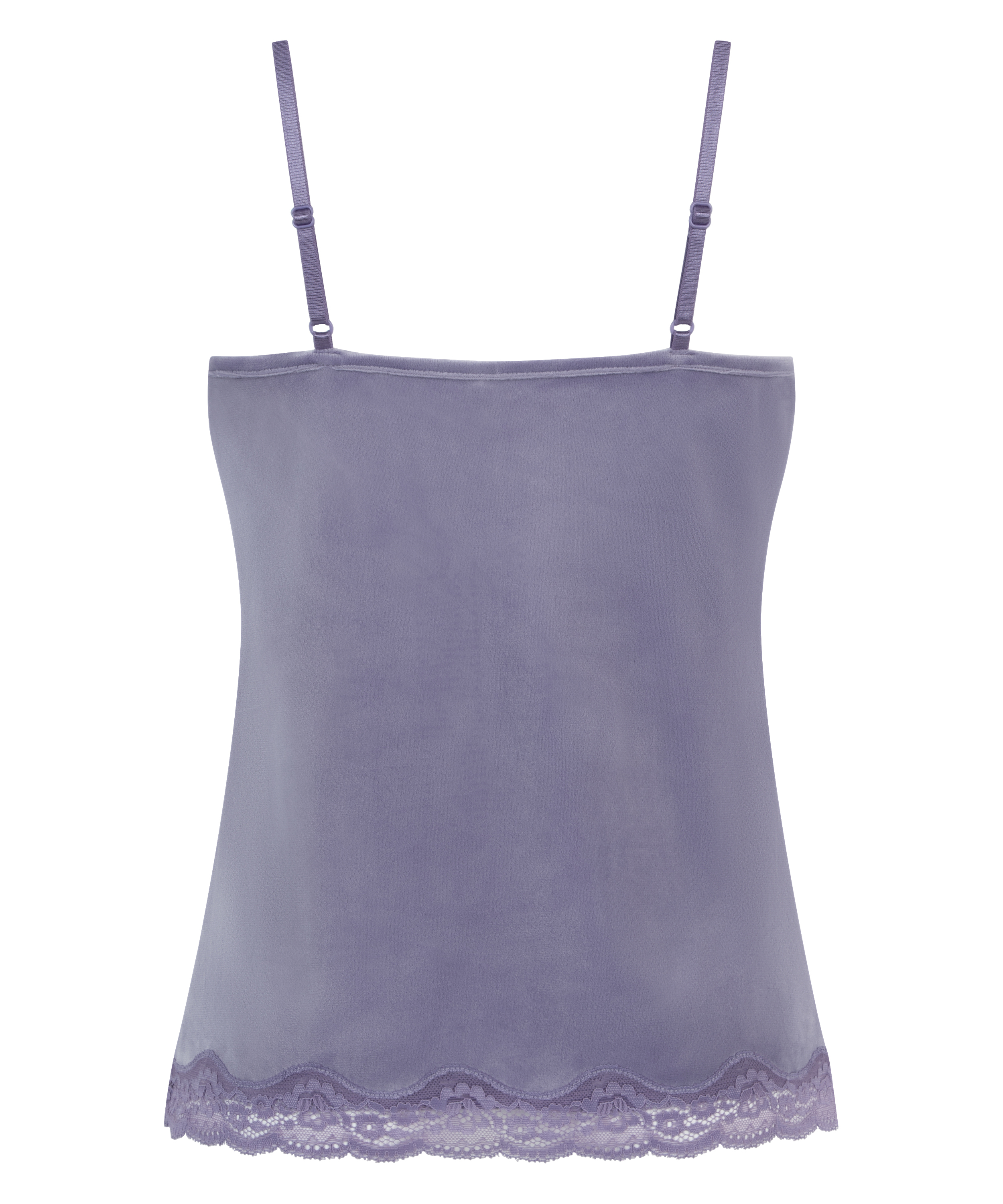 Cami-topp Velours Lace, Lilla, main