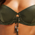 Polstret bikinitopp med spiler Lucia, Grønn