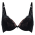 Vattert bh med bøyle Mirabella, Svart
