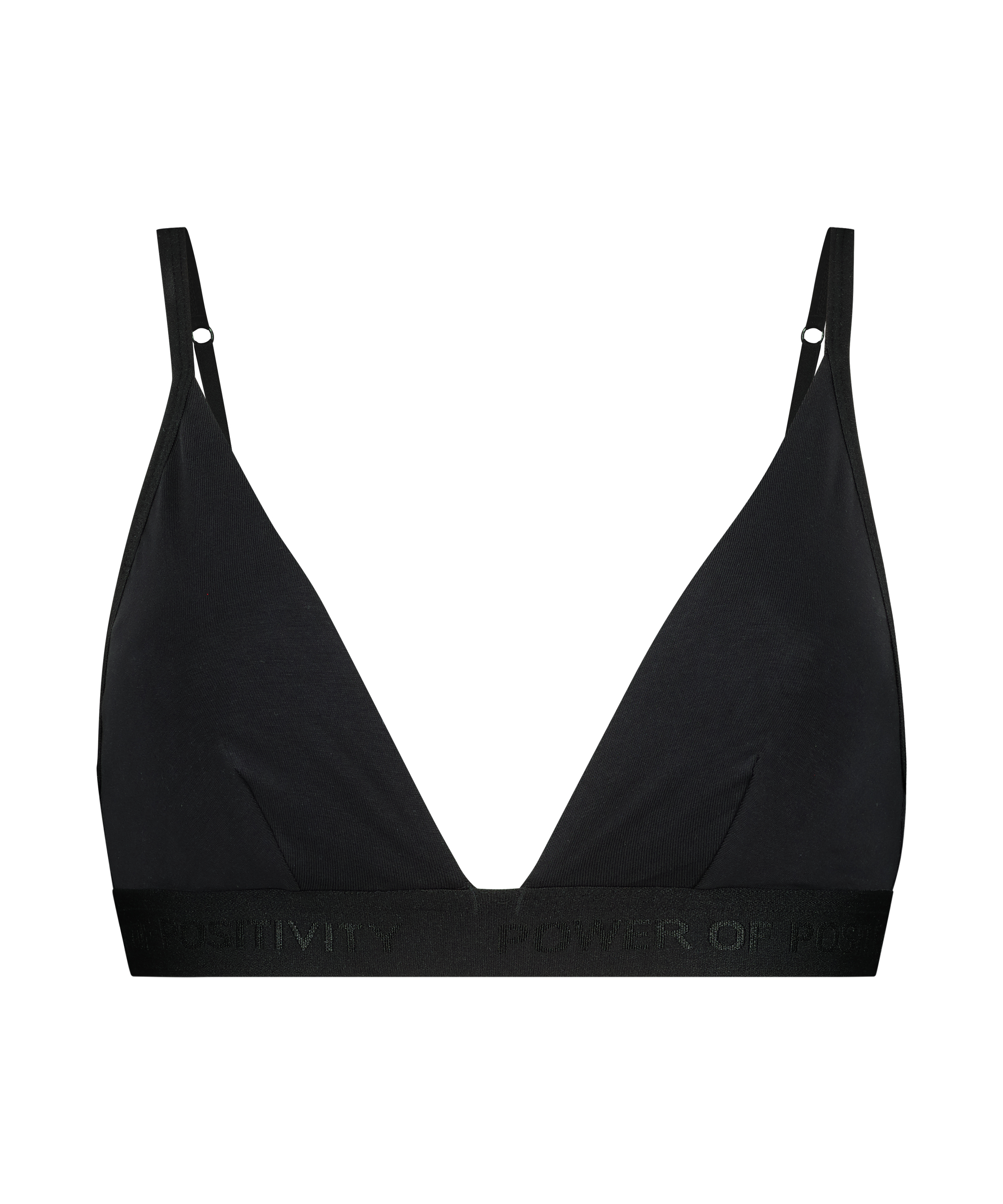 Cutie triangle bralette, Svart, main
