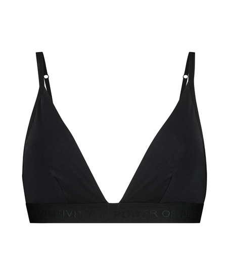 Cutie triangle bralette, Svart