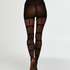 Bow 30 denier tights, Svart