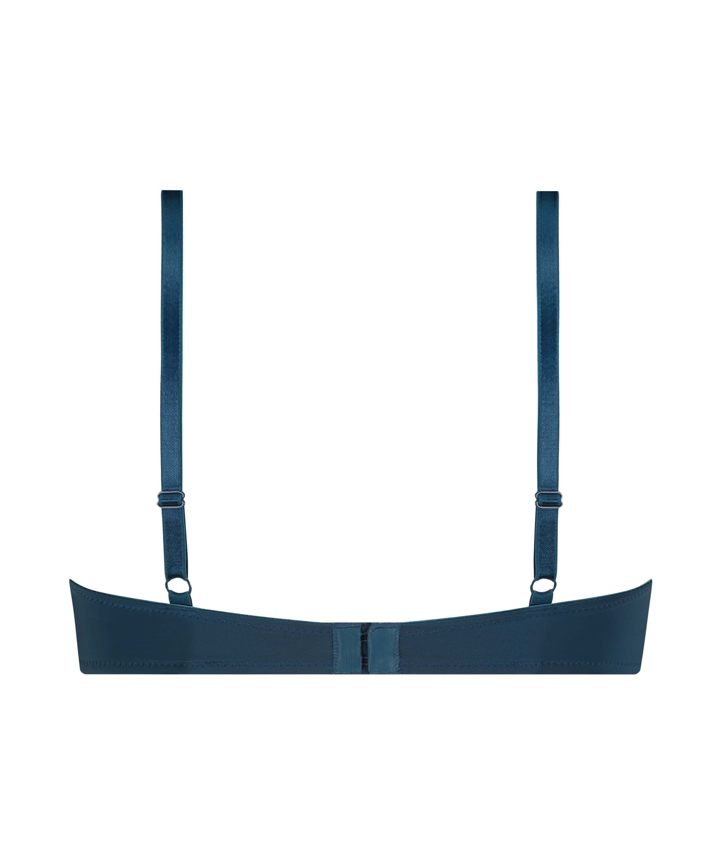 Vattert bh med b&oslash;yle Plunge, Bl&aring;, main