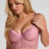 Laila longline polstret spile-BH, Rosa