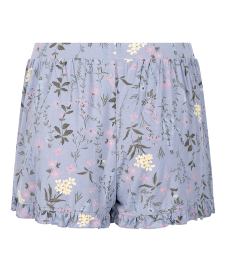 Jersey Ruffled Shorts, Lilla