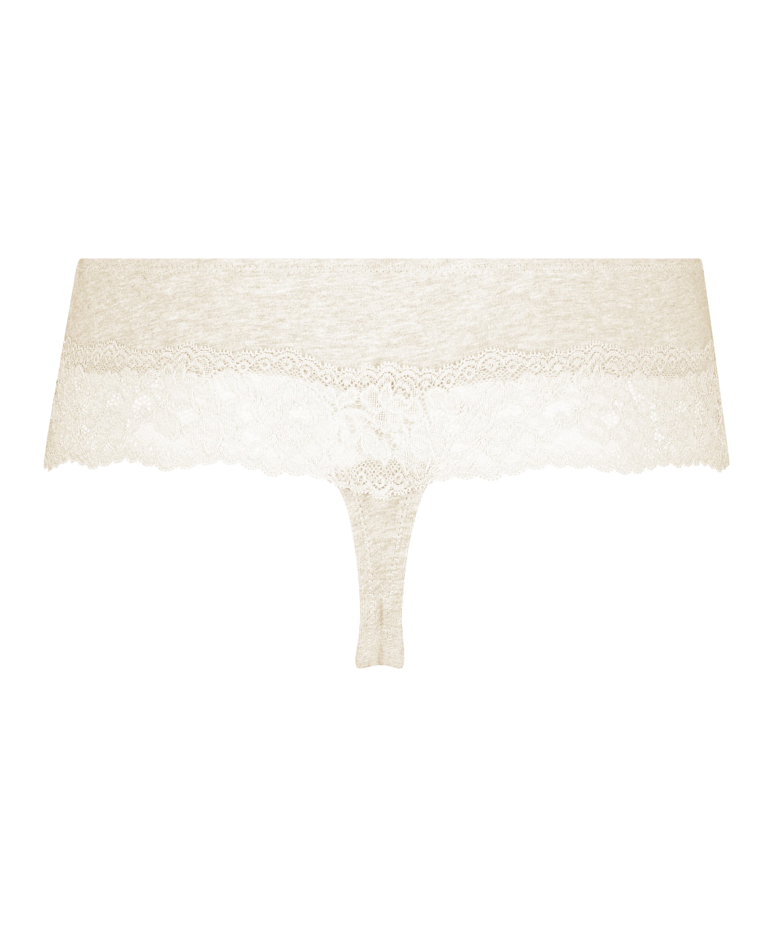 Hipster-string i bomull, Beige, main